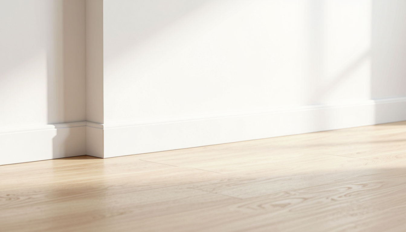 белый плинтус